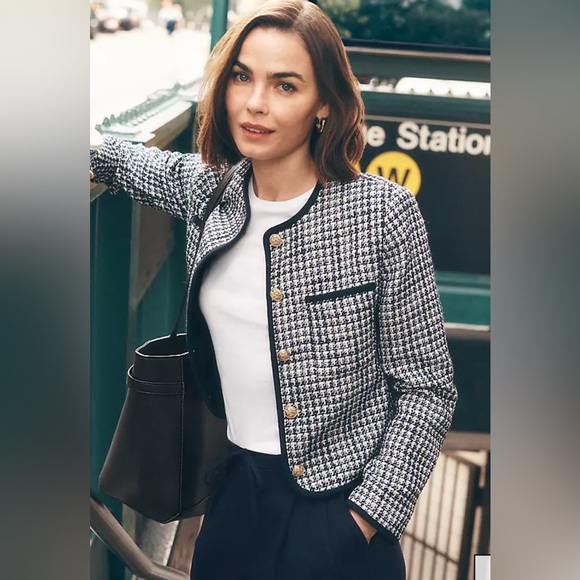 Weekend Collection Tweed Crew Neck Jacket NWT spring 2026 line - Picture 3 of 3